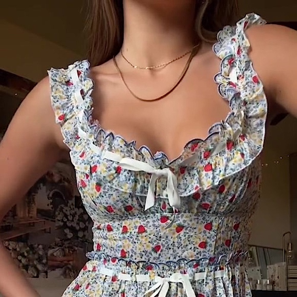 FOR LOVE & LEMONS Strawberry Kiss Dress - Picture 7 of 16